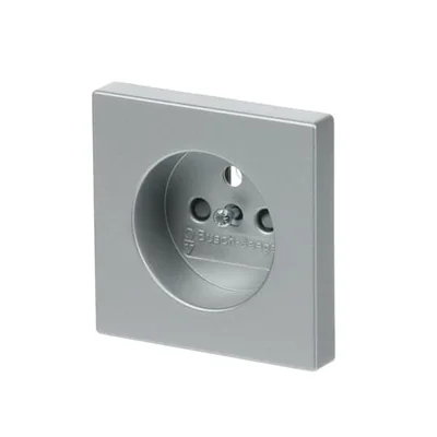 FUTURE Cache-prise avec obturateurs Pour prise 20 M-500 aluminium argent