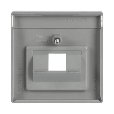 FUTURE Cover for UAE sockets aluminum silver