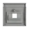 FUTURE Cover per prese UAE, alluminio silver