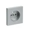 FUTURE Socket cover with shutters For socket 20 M-500 aluminum silver