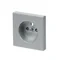 FUTURE Socket cover with shutters For socket 20 M-500 aluminum silver