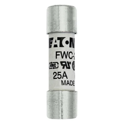 FWC-25A10F Fast insert, 25 A, AC 600 V, 10 x 38 mm, aR, UL