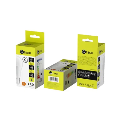G-TECH LED LIGHT SOURCE, A-G, SMD 2835, A60, 4000K, E27, 11.5W, AC220-240V, 200°, 1100lm, 100mA