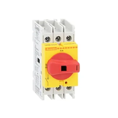 GA063SARY GA063SARY switch disconnector, with yellow/red handle, 63A, AC21A (45A, Ie/AC23A, 400V)