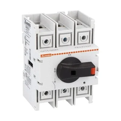 GA100A switch disconnector, with gray and black handle, 100A, AC21A