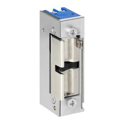 Gâche électrique symétrique avec mémoire et verrouillage, faible consommation (280 mA pour 12 V CC).
