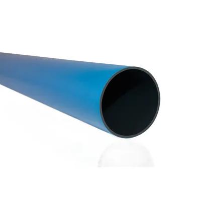 Gaine rigide pour fonçage et forage (RHDPE) taille 160/9.1, bleu, 12m