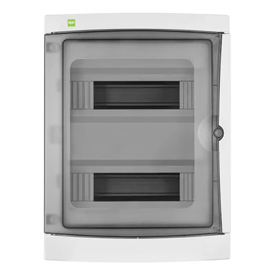 GALANT PLUS distribution board 2x12 PE+N 1500V DC 1000V AC surface-mounted IP 65 - smoke color