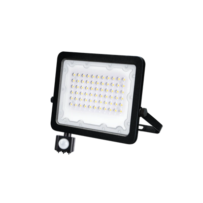 GALAXI LED Fluter 50W 4000K 5000lm IP65 schwarz mit Bewegungssensor