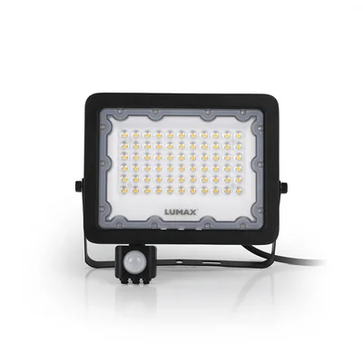 GALAXI Naświetlacz LED 50W 4000K 5000lm IP65 czarny z czujnikiem ruchu