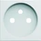 gallery Front plate for socket with grounding 2P+E 2M white