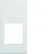 gallery Single faceplate for RJ45 and VDI 1M sockets, white