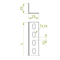 Galvanized angle bar, length 3m, height 25mm, width 28mm