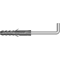 Galvanized angle pin diameter 6mm length 3mm thread 3mm