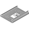 Galvanized bottom connector, width 30mm