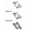 Galvanized cable clamp, diameter 34-35mm