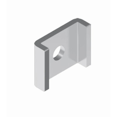 Galvanized channel plate, width 42mm