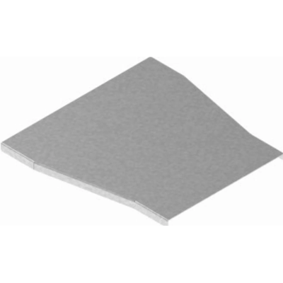 Galvanized channel reduction cover, width 250 x 125