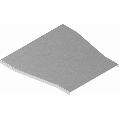 Galvanized channel reduction cover, width 250 x 240