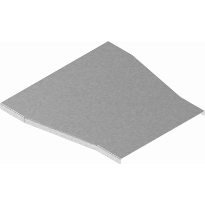 Galvanized channel reduction cover, width 350 x 240