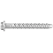 Galvanized concrete screw 6.3x75mm with hexagonal head and washer, 100 pcs.