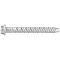 Galvanized concrete screw 6.3x75mm with hexagonal head and washer, 100 pcs.