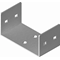 Galvanized connector width 295mm height 50mm