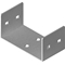 Galvanized connector width 45mm height 50mm