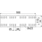 Galvanized connector width 500mm height 160mm