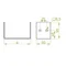 Galvanized connector width 95mm height 100mm