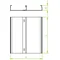 Galvanized double-track channel, width 350mm, length 3m, height 38mm