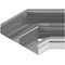 Galvanized double track elbow 45 degrees width 350mm height 28mm