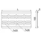 Galvanized end plate 146mm length