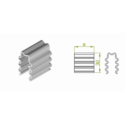 Galvanized expansion sheet 45mm wide