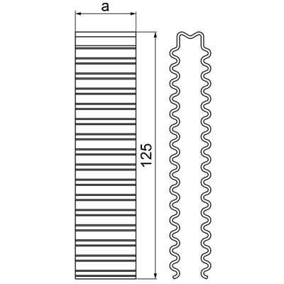 Galvanized expansion sheet 47mm wide