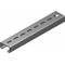 Galvanized mounting channel, length 0.2m, width 41mm, height 21mm