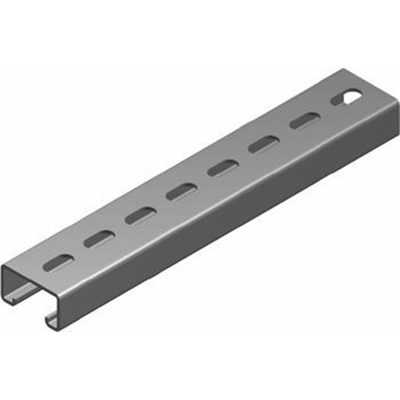 Galvanized mounting channel, length 0.4m, width 41mm, height 21mm