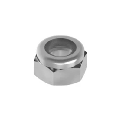 Galvanized self-locking nuts, thread 6mm