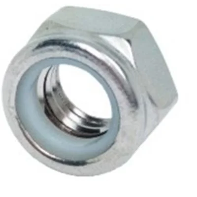 Galvanized self-locking nuts, thread 6mm