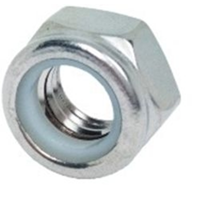 Galvanized self-locking nuts, thread 8mm