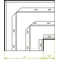 Galvanized three-way elbow, width 250mm, height 38mm