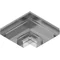 Galvanized three-way elbow, width 250mm, height 38mm