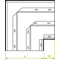 Galvanized three-way elbow, width 250mm, height 48mm