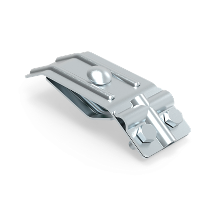 Galvanized twisted gutter connector