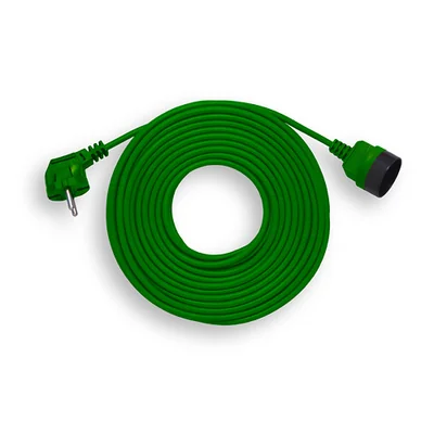 Garden extension cord 1 socket b/u 20m OMY 2x1 green