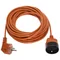 Garden extension cord, 1-way, 1x2P+Z, orange PVC, 3x1mm² - 10m, 250V~/10A, PS-1010-5