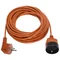 Garden extension cord, 1-way, 1x2P+Z, orange PVC, 3x1mm² - 10m, 250V~/10A, PS-1010-5