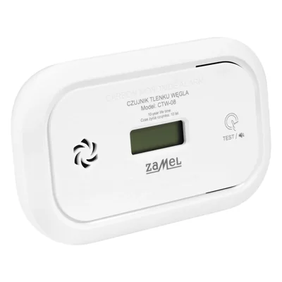 GARDI akumulátorový senzor oxidu uhelnatého 85dB IP20 bílý CTW-08