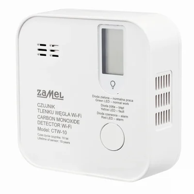 GARDI battery carbon monoxide sensor Wi-Fi Tuya NaviHome 85dB IP20 white CTW-10
