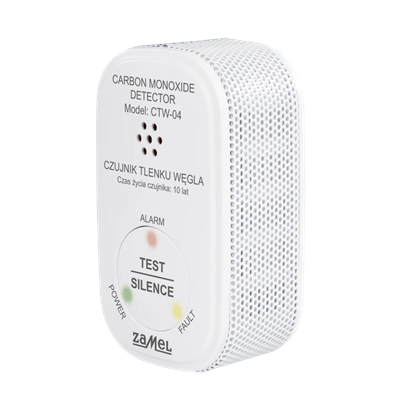 GARDI carbon monoxide detector with built-in battery 85dB IP20 white CTW-04